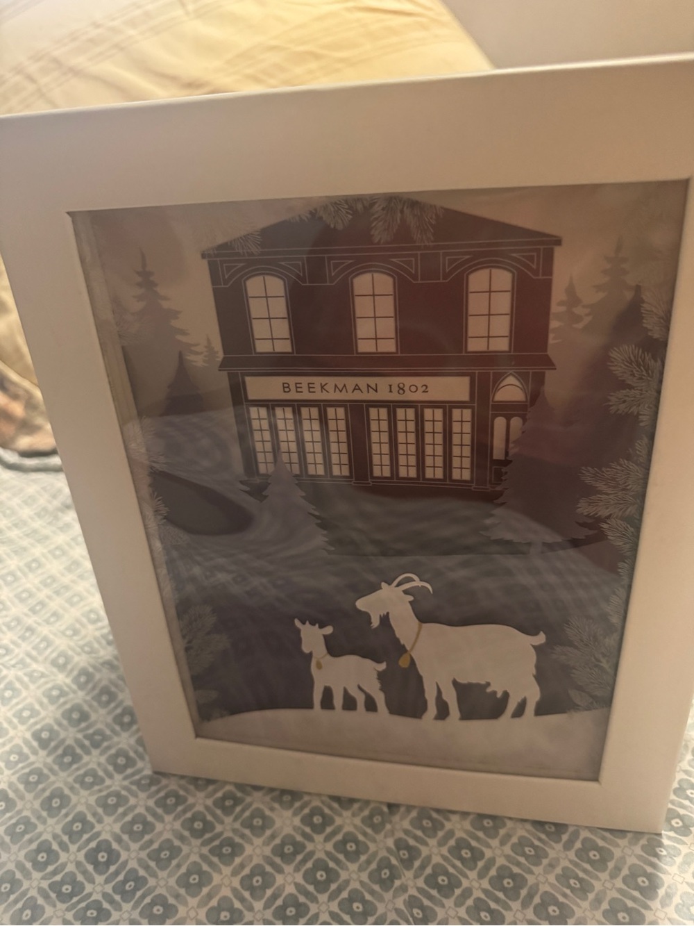 Beekman 1802 vintage shadow box EMPTY advent calendar